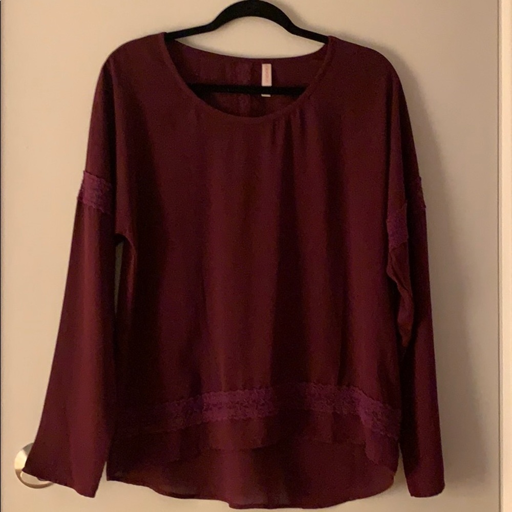 Plum blouse